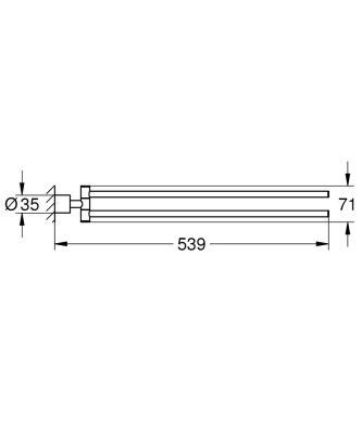 Grohe Atrio New Havluluk - 40888DC0 - 2