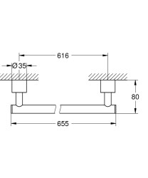 Grohe Atrio New Havluluk - 40889GL0 - 2