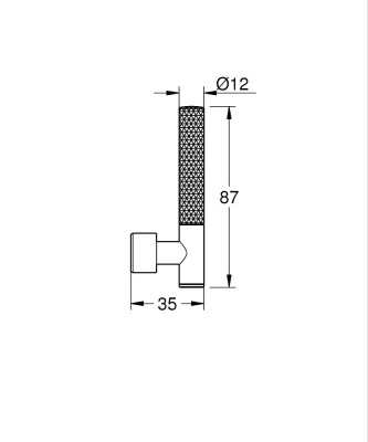 Grohe Atrio Private Collection Kumanda Kolu Knurled - 48646DA0 - 2