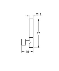 Grohe Atrio Private Collection Kumanda Kolu White Attica - 48458000 - 2