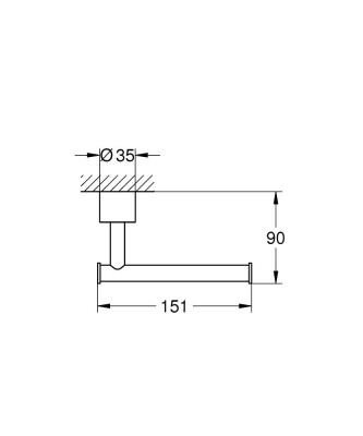 Grohe Atrio Tuvalet Kağıtlığı Warm Sunset - 40891DA0 - 2