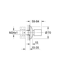 Grohe BauCosmopolitan Stopvalf - 19917DL0 - 2
