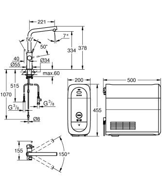 Grohe Blue Home L-tipi Başlangıç Kiti - 31454AL1 - 2