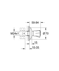 Grohe Costa L Ankastre stop valf - 19855001 - 2