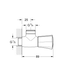 Grohe Costa L Bibtap Duş, 1/2″ - 26010001 - 2