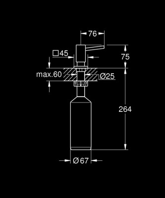 Grohe Cubic Sıvı Sabunluk - 40649DC0 - 2