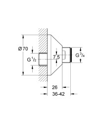 Grohe Ekzantrik - 12001000 - 2