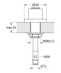 Grohe El Duşu İçin Küvet Üstü Adaptör - 27531000 - 2