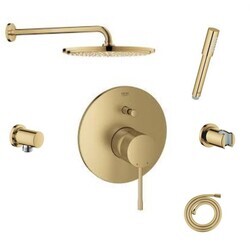 Grohe Essence New Ankastre Duş Bataryası Seti, Cool Sunrise - 19285GL1-SET1 - Grohe