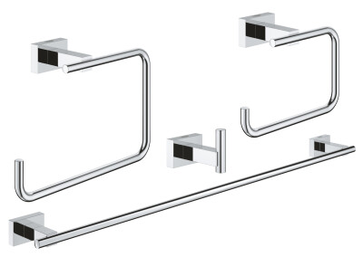 Grohe Essentials Cube 4'ü bir arada banyo aksesuar seti - 40778001 - 1