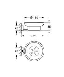 Grohe Essentials Cube Sabunluk - 40754001 - 2