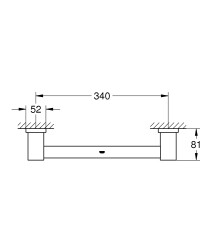 Grohe Essentials Cube Tutunma Barı - 40514AL1 - 2