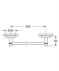 Grohe Essentials Havluluk - 40366DC1 - 2