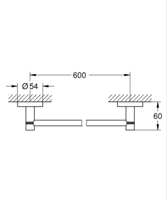 Grohe Essentials Havluluk - 40366DC1 - 2