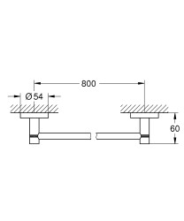 Grohe Essentials Havluluk - 40386DC1 - 2