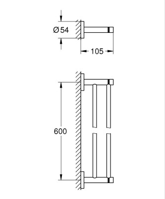 Grohe Essentials İkili havluluk - 40802GN1 - 2