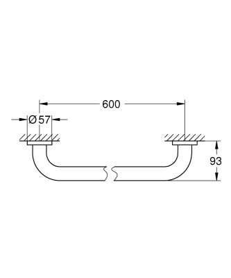 Grohe Essentials Tutamak 600Mm - 40794001 - 2