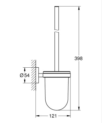 Grohe Essentials Tuvalet Fırçalık Seti, Paslanmaz Çelik - 40374DC1 - 2