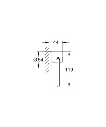 Grohe Essentials Tuvalet Kağıtlığı Kapaksız, Brushed Warm Sunset - 40689DL1 - 2