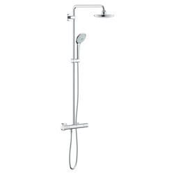Grohe Euphoria Sistem Duvara Monte Termostatik Bataryalı Duş Sistemi - 27296001 - 1
