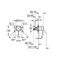 Grohe Essence Tek Kumandalı Duş Bataryası - 29197000 - 2