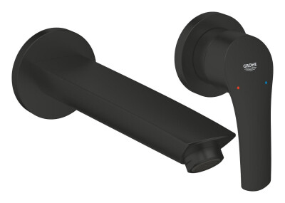 Grohe Eurosmart Duvardan Lavabo Bataryası Mat siyah - 293382433 - 1