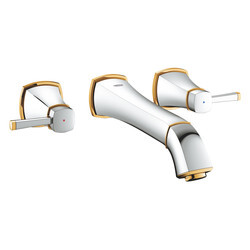 Grohe Grandera 3 Delikli Lavabo Bataryası M-Boyut Krom/Altın - 20415IG0 - 1