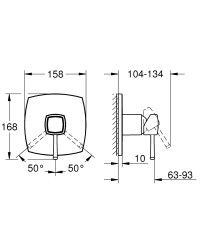 Grohe Grandera Ankastre duş bataryası - 24259IG0 - 2