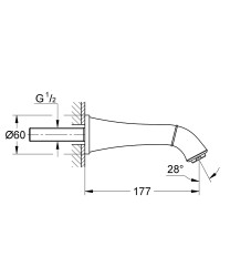 Grohe Grandera Çıkış ucu - 13484000 - 2
