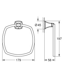 Grohe Grandera Halka havluluk - 40929000 - 2