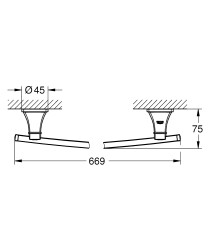 Grohe Grandera Havluluk Krom/Altın - 40629IG0 - 2