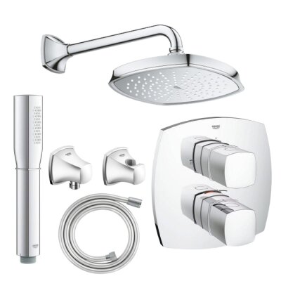 Grohe Grandera Termostatik Ankastre Banyo Bataryası - 19948000-SET1 - 1