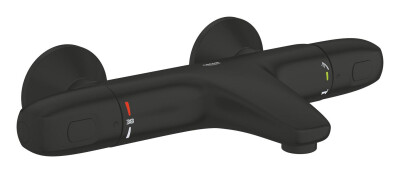 Grohe Grohtherm 1000 Termostatik banyo bataryası Mat Siyah - 348162433 - 1