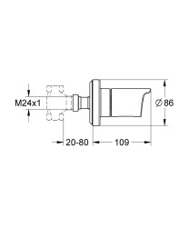 Grohe Grohtherm 2000 Ankastre Stop Valf - 19243001 - 2