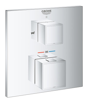 Grohe Grohtherm Cube Termostatik Ankastre Banyo Bataryası - 24155000 - 1