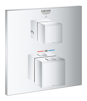 Grohe Grohtherm Cube Termostatik Banyo Bataryası - 24154000 - 1