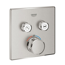 Grohe Grohtherm SmartControl Çift valfli akış kontrollü, ankastre termostatik duş bataryası - 29124DC0 - Grohe