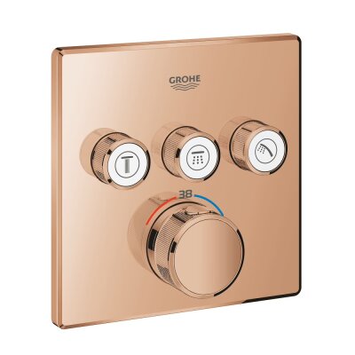 Grohe Grohtherm SmartControl Ankastre Termostatik Banyo Bataryası 3 Çıkışlı - 29126DA0 - 1