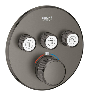Grohe Grohtherm SmartControl Üç valfli akış kontrollü, ankastre termostatik duş bataryası - 29121AL0 - 1