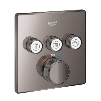 Grohe Grohtherm SmartControl Üç valfli akış kontrollü, ankastre termostatik duş bataryası - 29126A00 - 1
