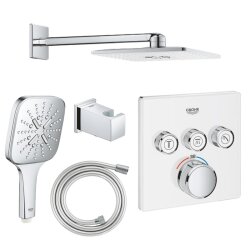 Grohe Grohtherm SmartControl Üç valfli akış kontrollü, ankastre termostatik duş bataryası Seti - 29157LS0-SET1 - Grohe