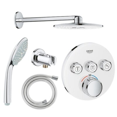 Grohe Grohtherm SmartControl Üç valfli akış kontrollü, ankastre termostatik duş bataryası Seti - 29904LS0-SET1 - 1