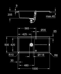 Grohe K400 Evıye 60 -C 100/50 1.0 Rev - 31641AP0 - 2