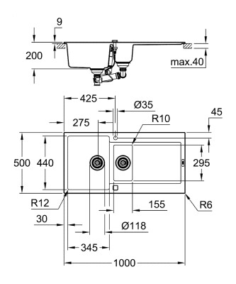 Grohe K500 - 31646AT0 - 2