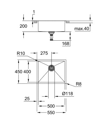 Grohe K700 Evıye Paslanmaz Celık - 31726SD0 - 2