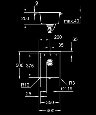 Grohe K700 kompozit eviye - 31650AP0 - 2