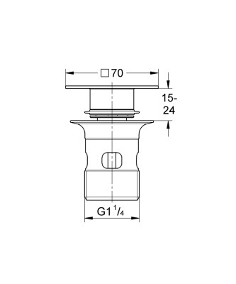 Grohe Kapaklı tıpa - 40565AL0 - 2