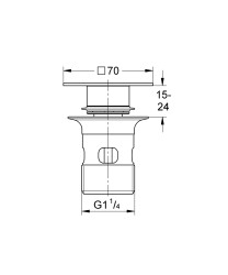 Grohe Kapaklı tıpa - 40565DC0 - 2