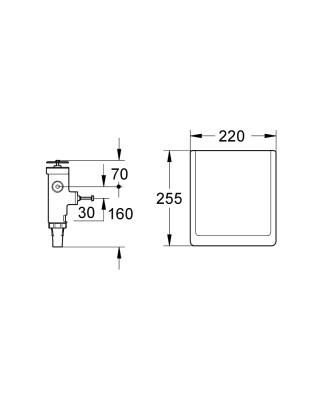 Grohe Klozet için yıkama valfi - 42901000 - 2