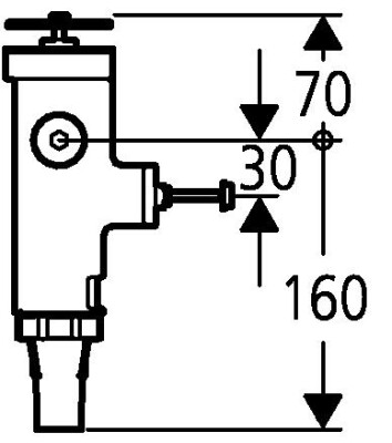 Grohe Klozet için yıkama valfi - 43997000 - 2